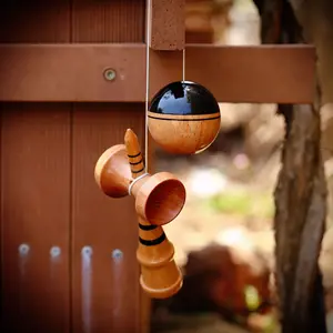 OEM&ODM Customize Wooden Kendama Ball Toy for Adults Children Outdoor Sports Competition Skill Exercise Hand-Eye Coordination