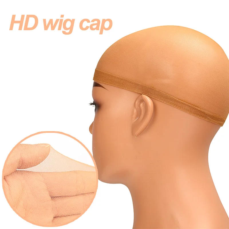 Custom Logo Wig Caps for Making Wigs Super Thin Stocking Invisible Sheer Hd Wig Grid Caps
