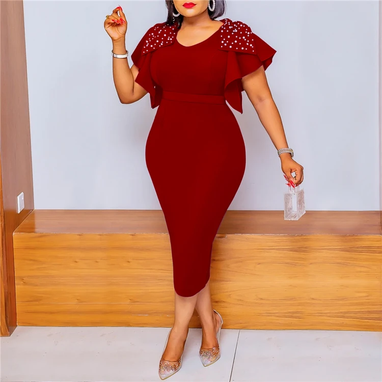 New Fashion Mother of the Bride Dresses Midi Length Formal Party Bodycon  Dresses Women Lady Elegant Plus Size Church Dress| Alibaba.com