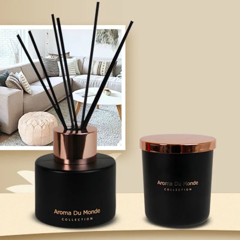 Mescente Luxury Aroma Fragrance Reed Diffuser and Scented Candles Gift Box Sets