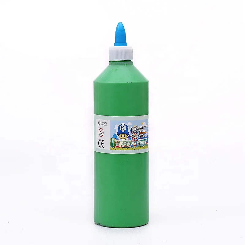 Customized 500ml Plastic Bottle Packaging Art Paint Set DIY Painting on Canvas Glass Paper Featuring Acrylic Paint