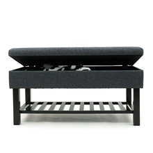 Ottoman Space Saving Lving Room Furniture Set Large Storage Step Stool Chair Bench Wholesale Fabric Home Stool