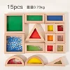 15 bloques de construcción sensoriales de acrílico, 0,74 kg