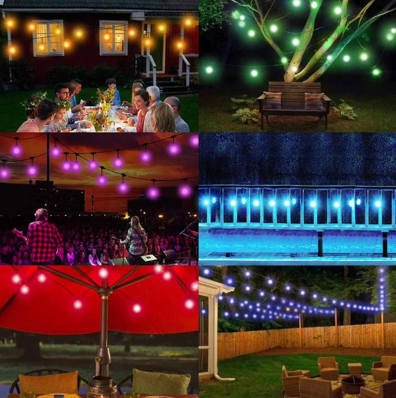S14 RGB String Lighting Remote Control Bulbs