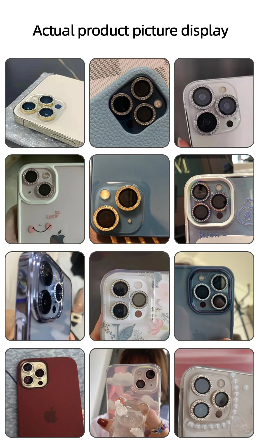 Uneed Iphone 11 Camera Protector Black Diamond New Sierra Blue