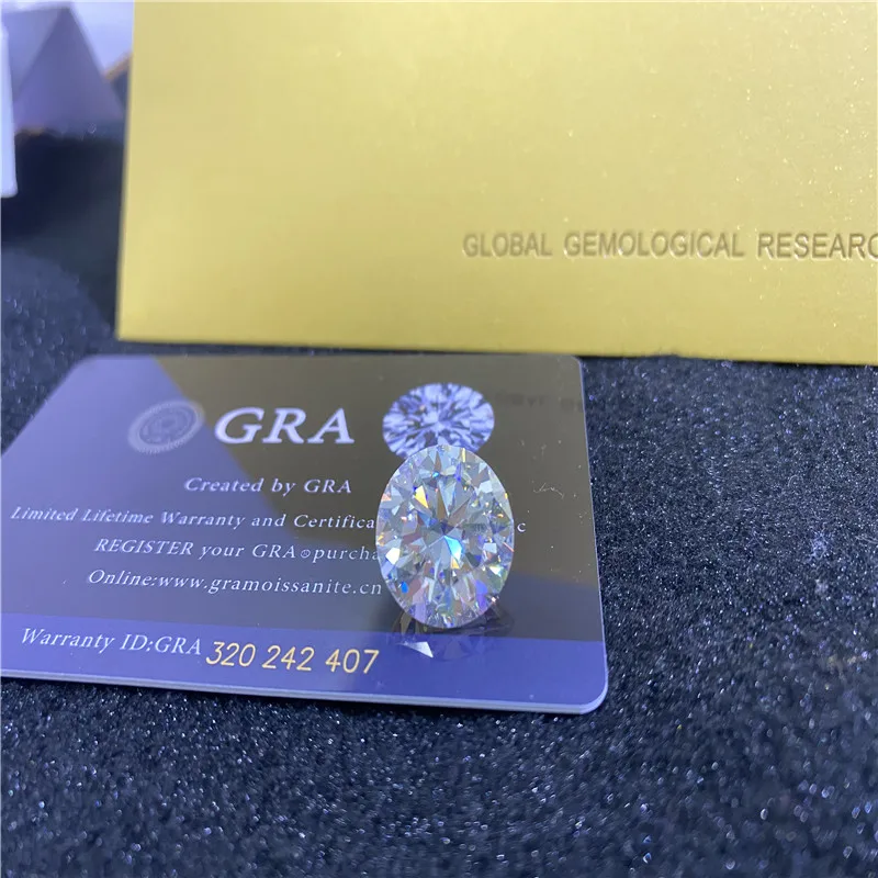 Hot Sale Loose Gra Moissanite Gemstone Oval Carat White D Color Fancy  Moissanite Diamond for Making Jewelry