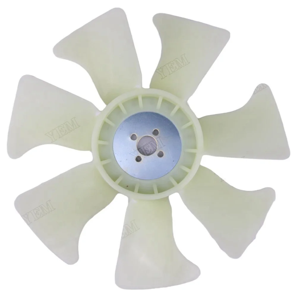 Cooling Fan 121267-44741 for Yanmar Engine 3TNE84 3TNV88 4TNE84 4TNE88 4TNV88 3TNV84T Excavator CX33C CX37C