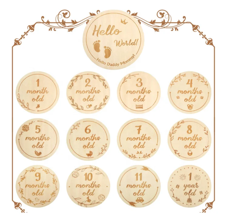 Cartes Mensuelle Double Faces Pour Nouveau Nes Accessoires Commemoratives Photo Croissance Des Nourrissons Meilleure Vente Buy En Bois Etape Cartes Bebe Etape Carte Bebe Etape Cartes Product On Alibaba Com
