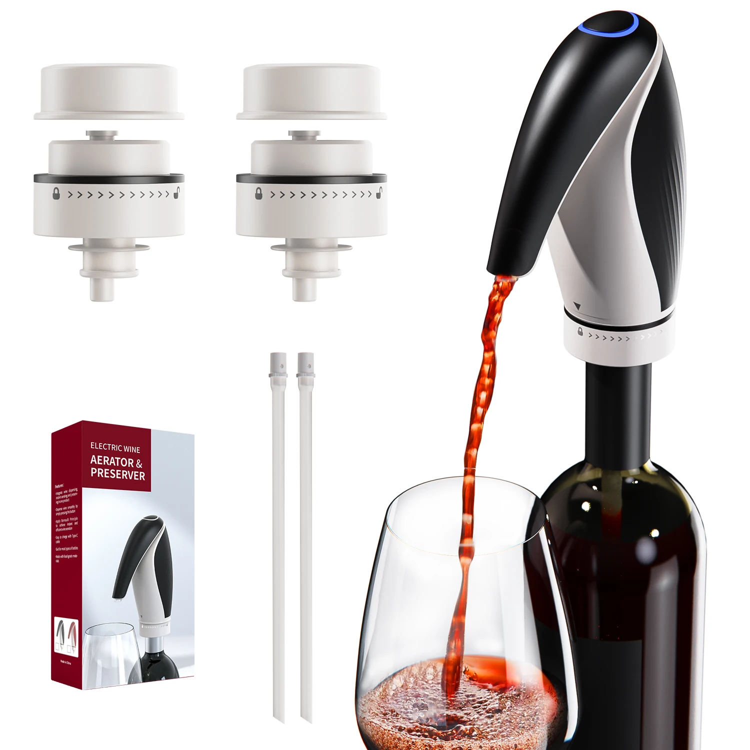 2022 New Arrivals Electric Wine Aerator Dispenser With Pour Pump Buy