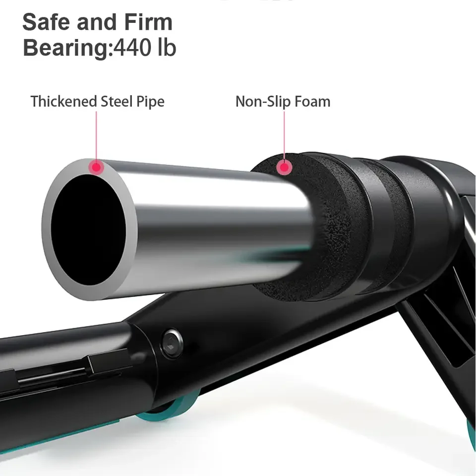 oemmuscle roller wheel push up bars core strength abdominal trainer with knee pad home gym fitness equipment-7