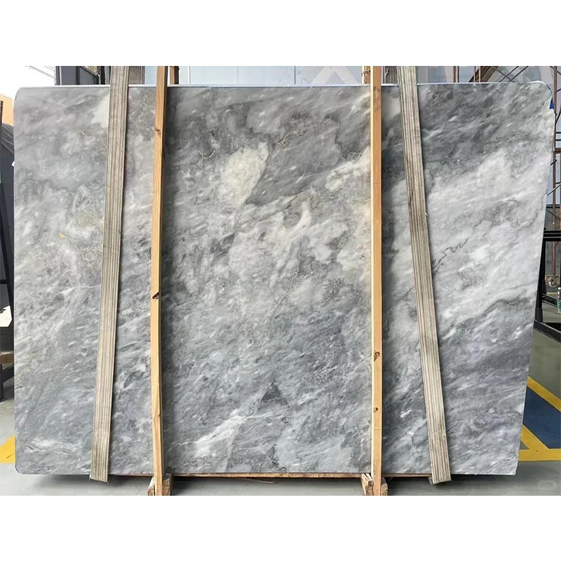 Mármol gris de piedra natural de alta calidad para puertas interiores, pavimentos de hotel, muebles de baño, fregaderos de cocina y paneles murales