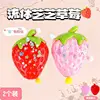 2 strawberries [red pink]]