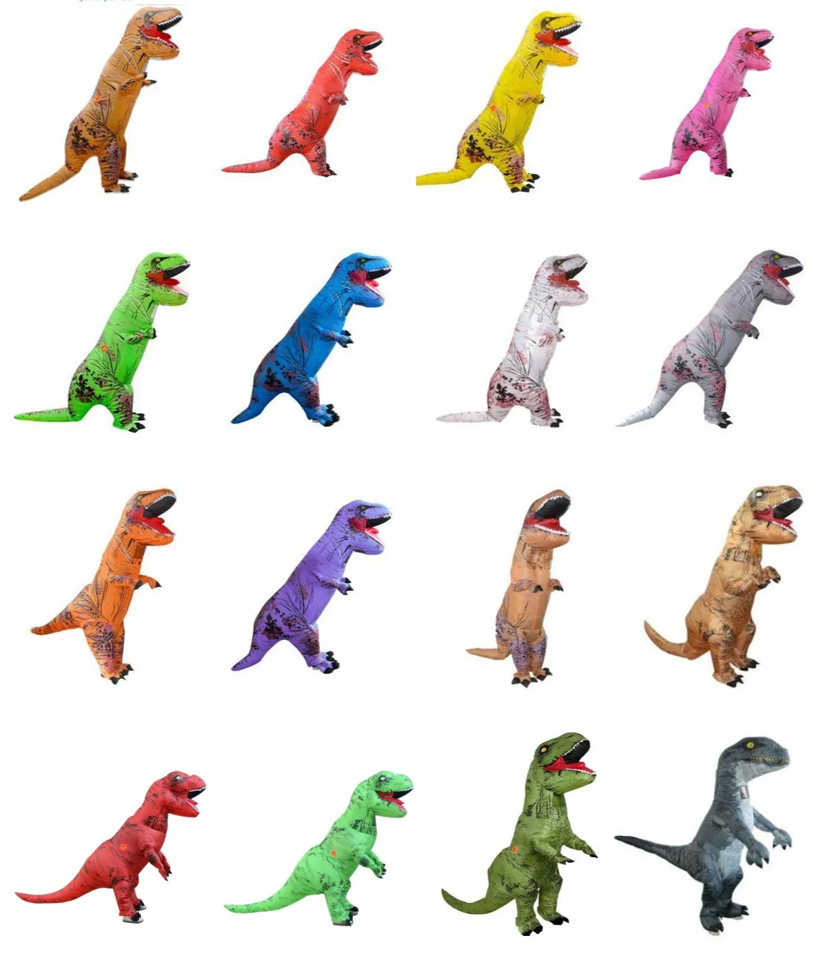 Funny Party Inflate Suit Adult Dinosaur Halloween Costume T Rex Costume