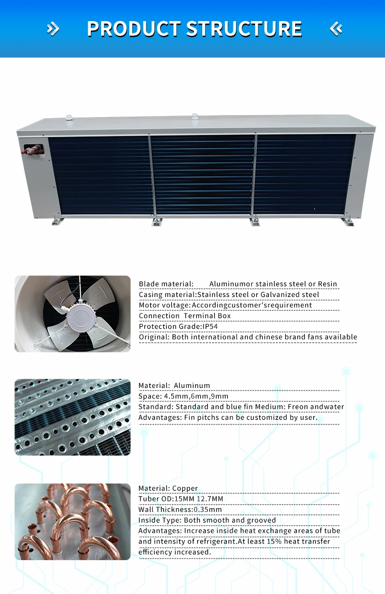 Standard Electrical Defrosting Refrigeration Industrial Evaporative Air