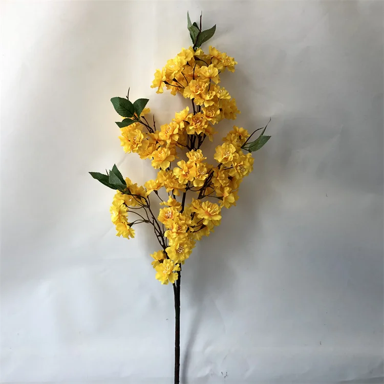 N0208 Bulk Silk Cherry Blossom Branches Passion Artificial Flowers