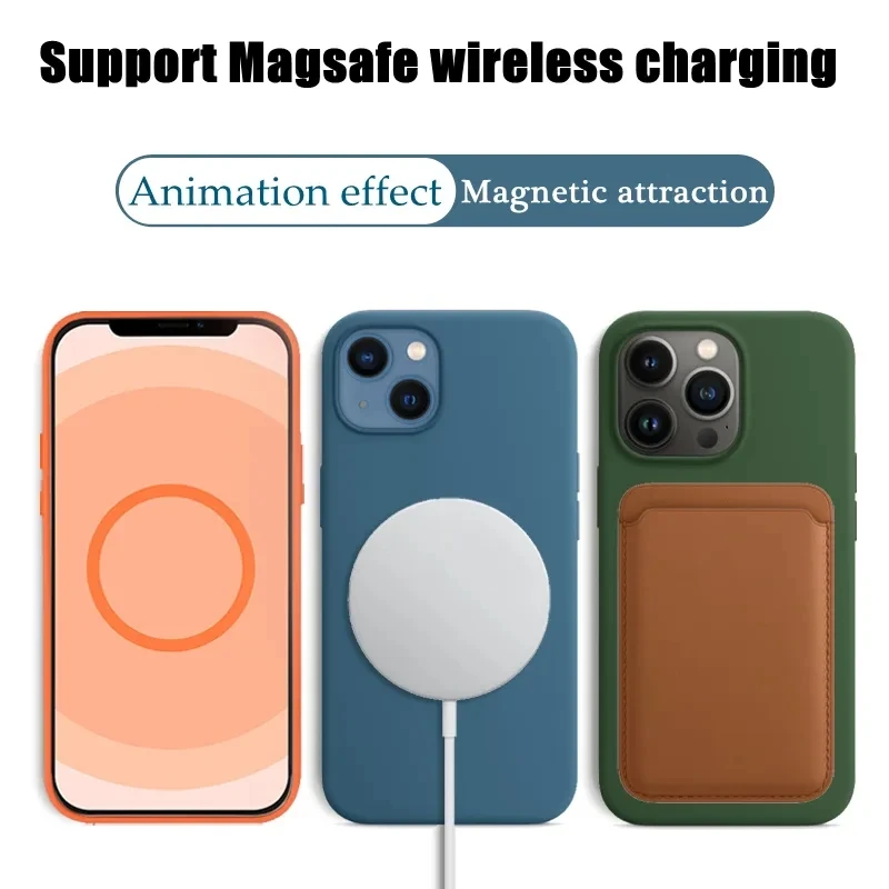 Thin Soft Case For Iphone X Xs 11 12 Pro Max Xr Wireless Charging