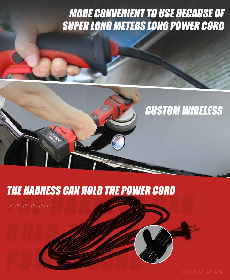 Pangea Smart Car Brushless Motor Polisher Dual Action Car Polish