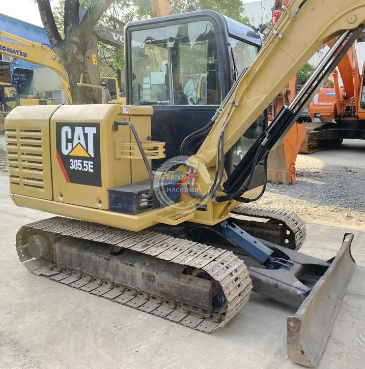 Used Mini Caterpillar Cat305.5e Cat55 Cat306 Excavator 6ton Small ...