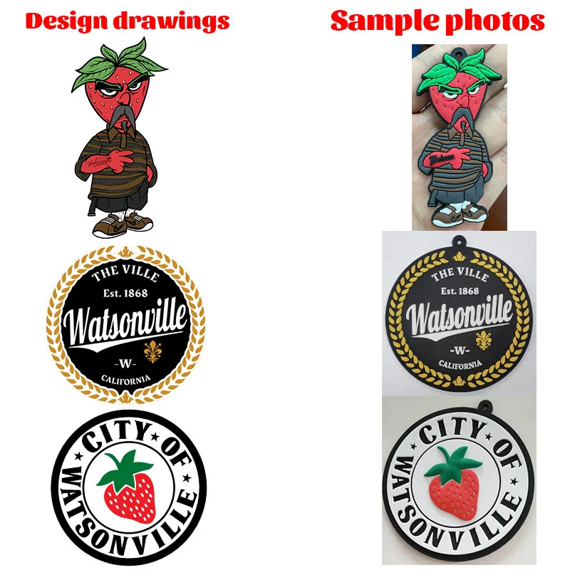Custom Customizable Customised Silicone Rubber Pvc Motel Made logo Kpop Promotional Hotel Figure Car Boba Baseball Keychains