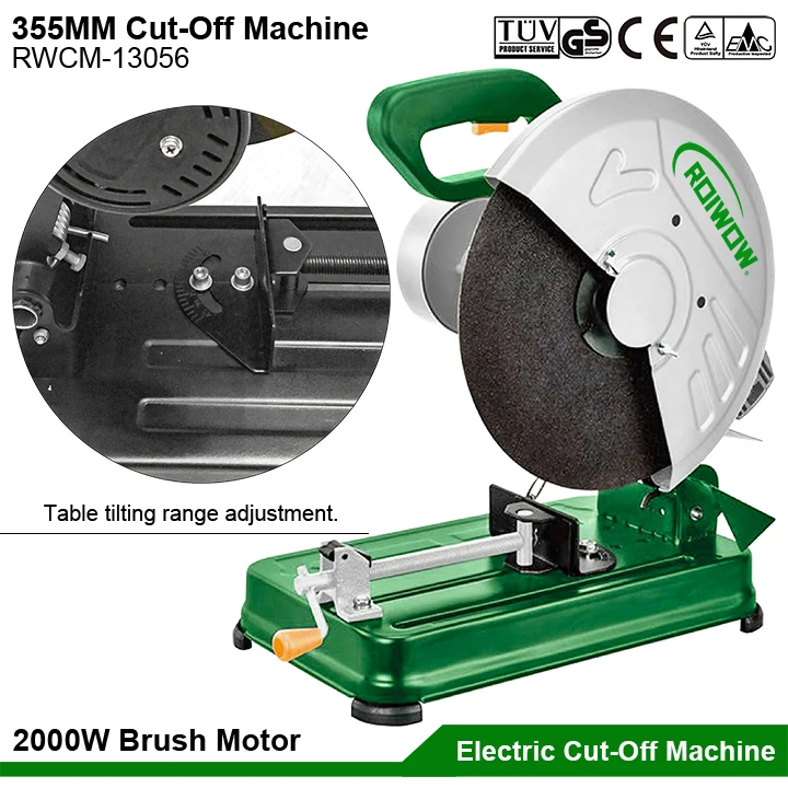Sale 355MM 14" Electric Power Cut Off Saw Metal Cutting Machinery Small Cutoff Saws Tools Electric Metal Cut Off Machines 2000W