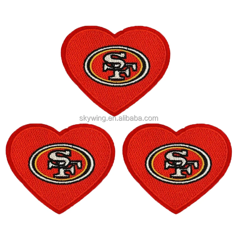 Comstom Nfl San Francisco Rugby Fans' Favorite Football Team Heart ...