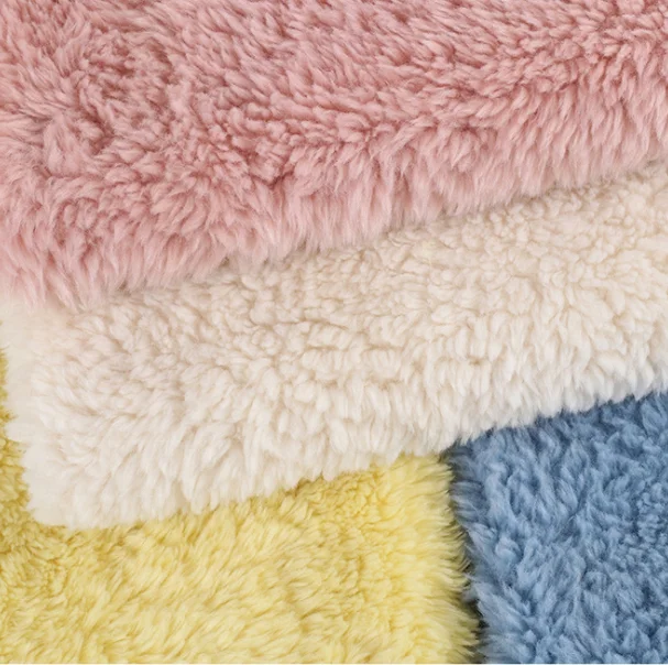 Blanket 100 Polyester Single Side Fleece Knitted Soft Lamb Wool Sherpa