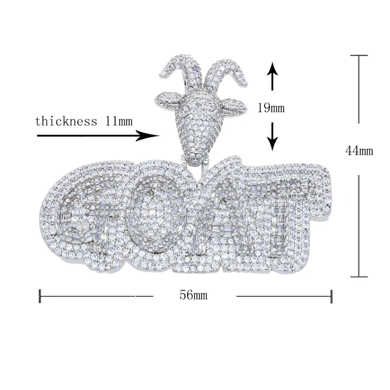 Argento Sterling Soldi Borsa Hip Hop Ciondolo W/Micro Pavé Zirconia - Foto 4