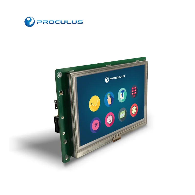 Proculus 5 inch uart tft touch modules screen lcd display module flexible panel