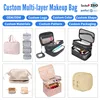 Borsa Trucco Personalizzata a Strati Multipli