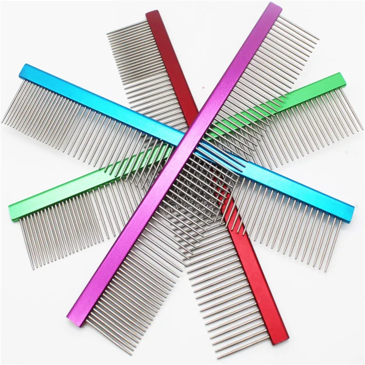 19cm Pet Dog Comb Professional Steel Hair Trimmer Comb Dog Cat Cleaning Brush Pet Dog Cat Accessorie