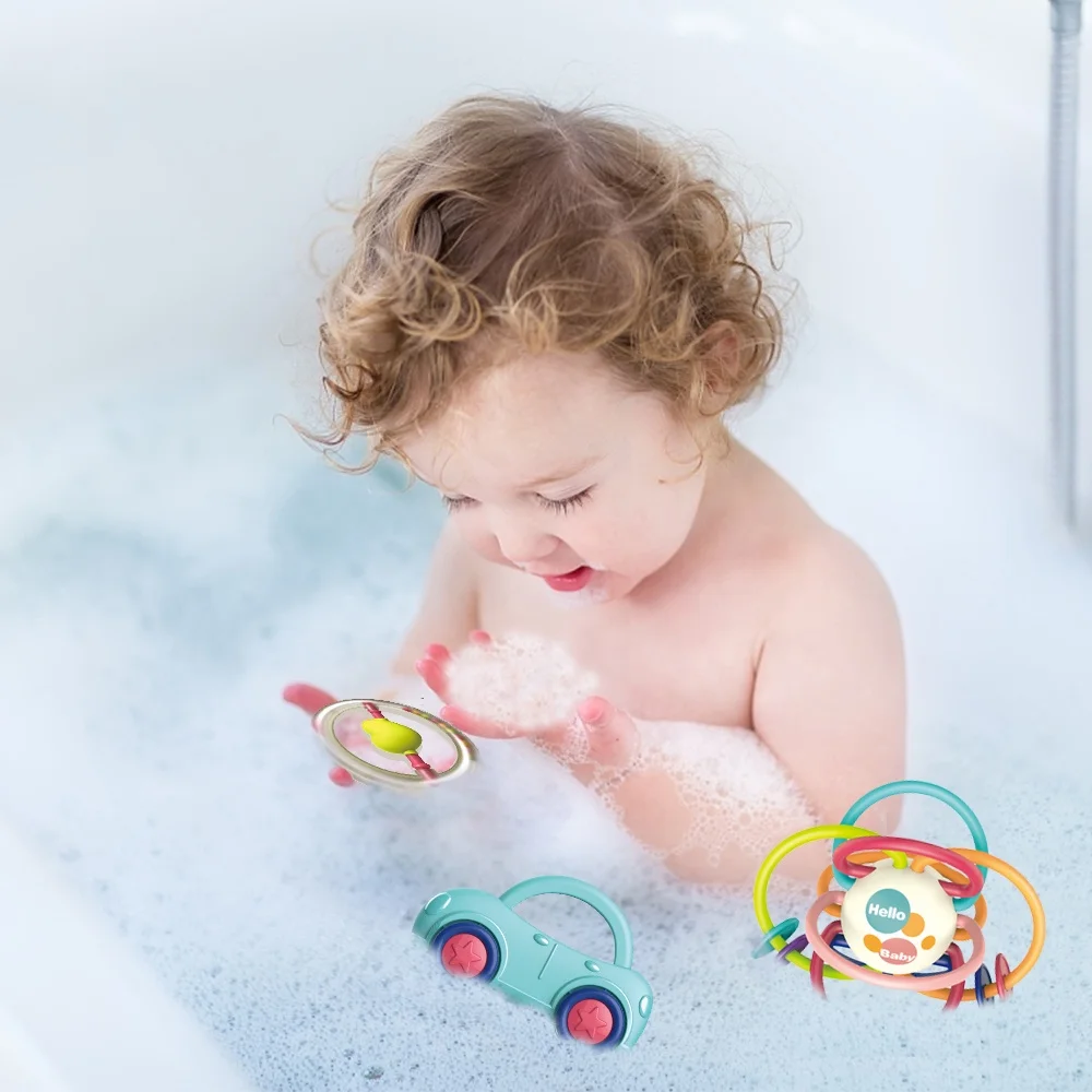 Безопасность Детские погремушки игрушки, детские пластиковые колокольчик погремушки для новорожденных