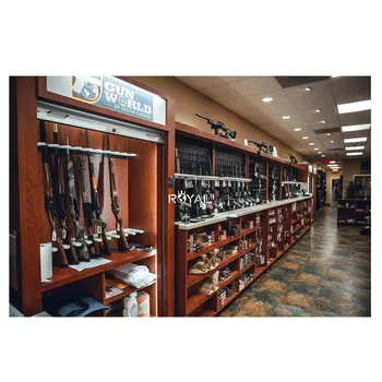 Customized Gun Store Display Origal Weapon Wall Cabinet Gun Shop Display Case