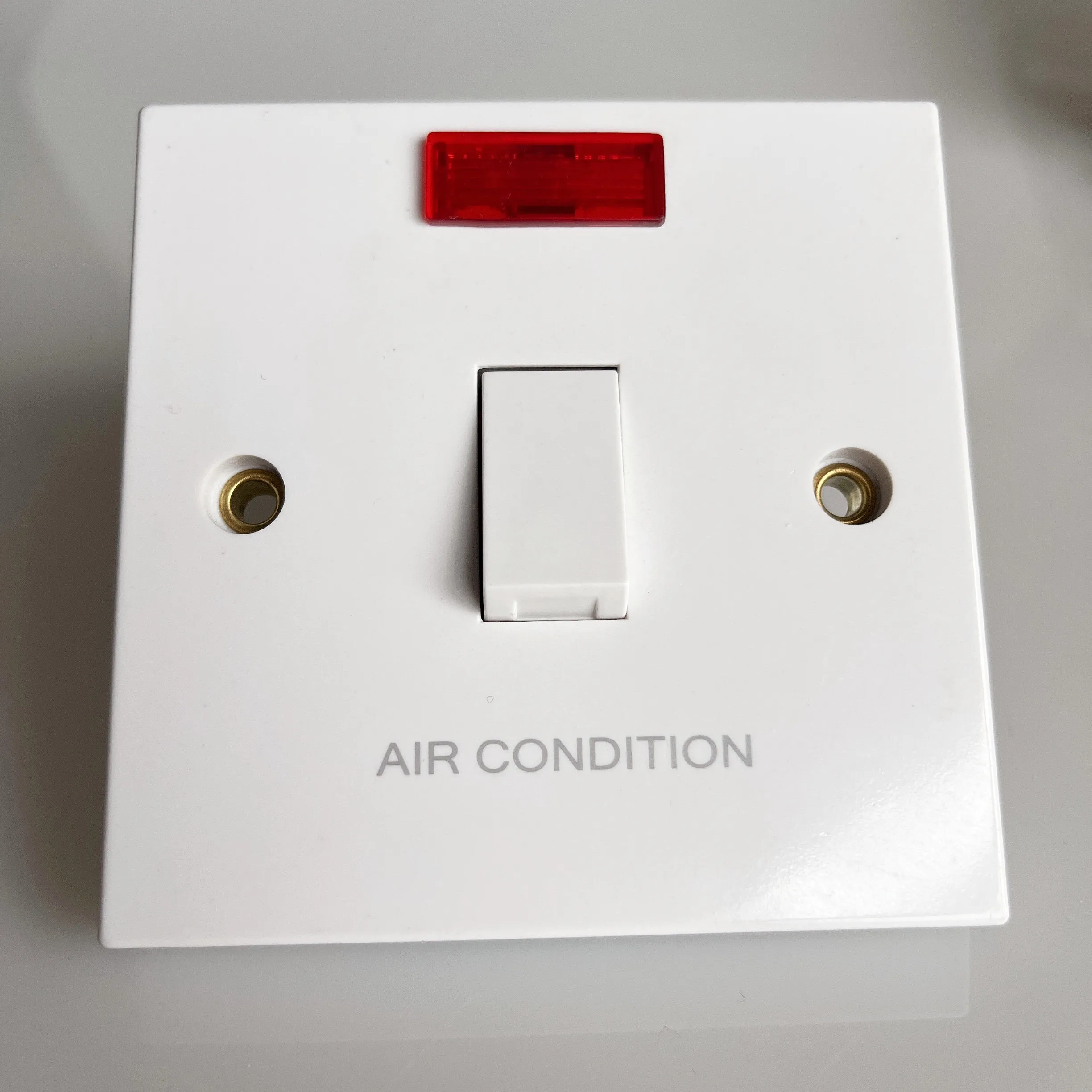 Hot Sale Air Conditioner Switch with Neon Outlet Socket Three Pin with Indicator Socket Electrical Changeover Wall Switch