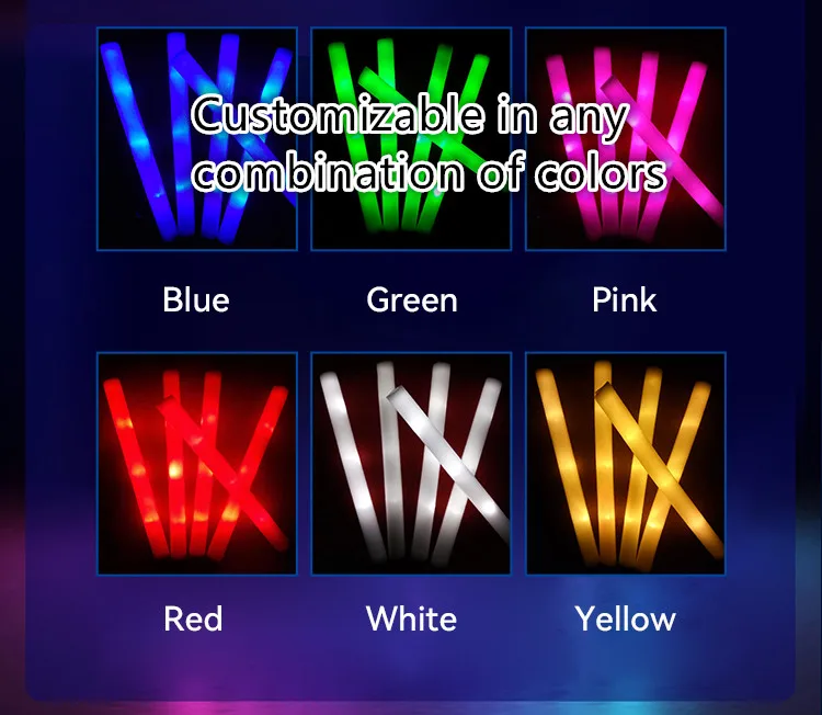 Customized Festive Party Glow Sticks Bracelet Bulk Party Supplies Neon