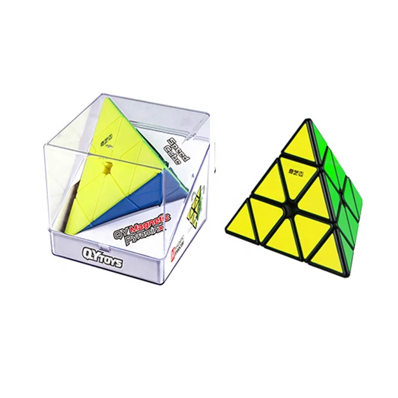 New Design QIYI MS 2x2 3x3 4x4 5x5 Pyraminx Stickerless Magnetic Speed Magic Puzzle Cube