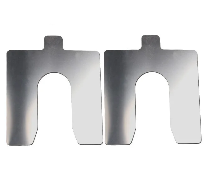 定制的优质不锈钢预切u型开槽垫片,边缘光滑,使用安全