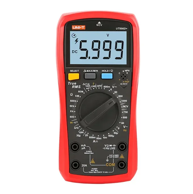 UT890D+ 6000 counts Professional Digital Multimeter NCV test  multimeter with capacitance