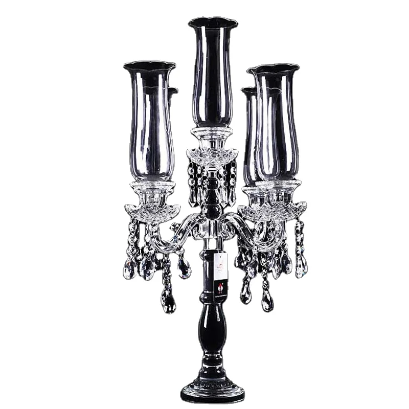 2023 Crystal Wedding Decoration Candle Holder Crystal Candlestick