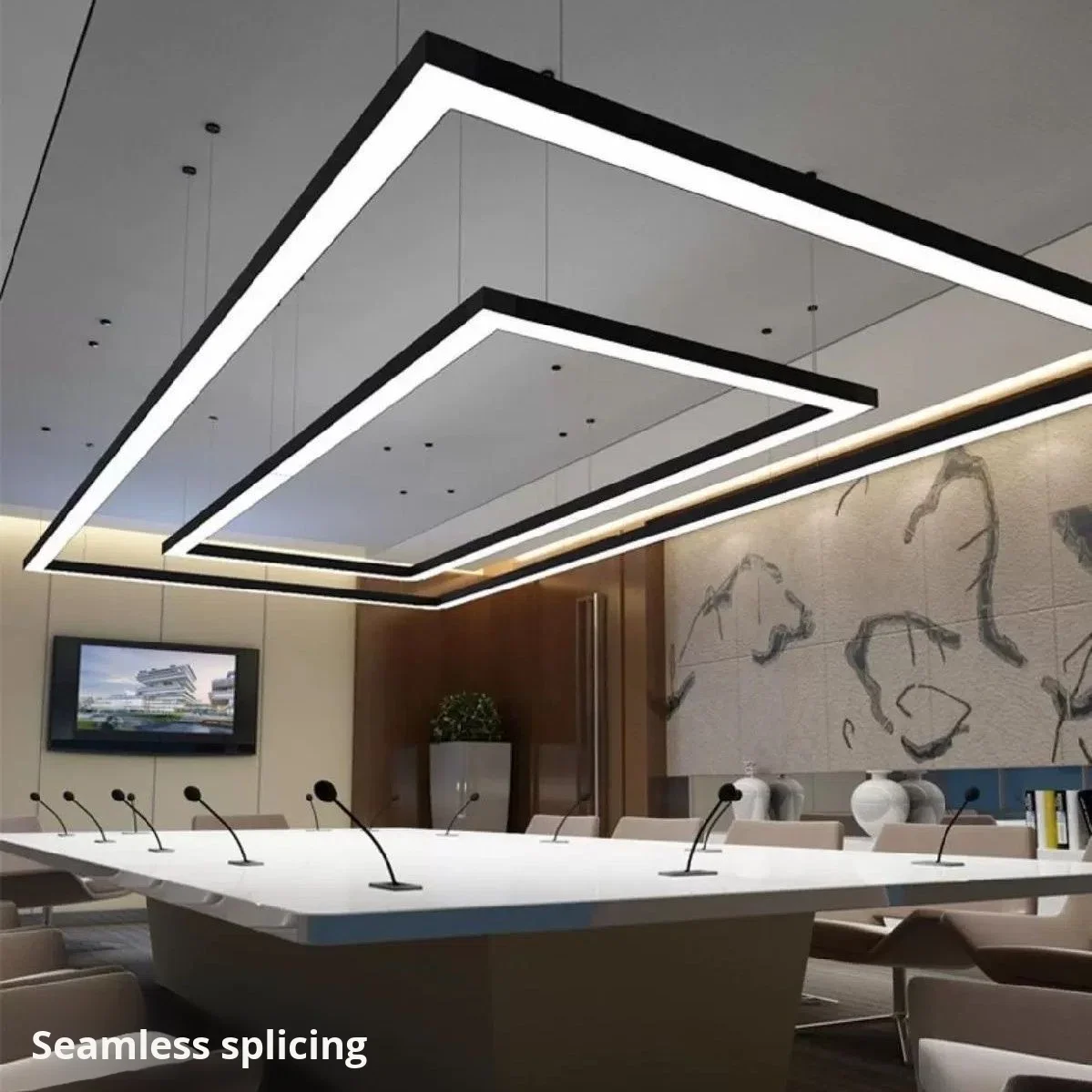Billiard Room Atmosphere LED Strip Light Iron Art Seamless Splicing Gym Office Customizable 3-Year Warranty CRI 90 6500K