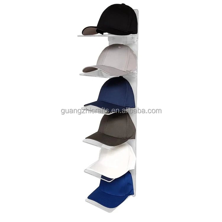 Porte-casquettes à 7 Fentes, Présentoir De Casquette De Baseball, Porte-chapeau En Acrylique Transparent, Organization De Placard De Maison, Support De Rangement De Casquettes, Décoration De Magasin