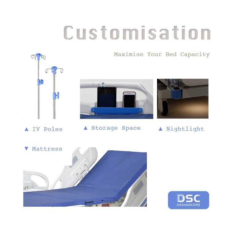 Single Crank Manual Hospital Bed