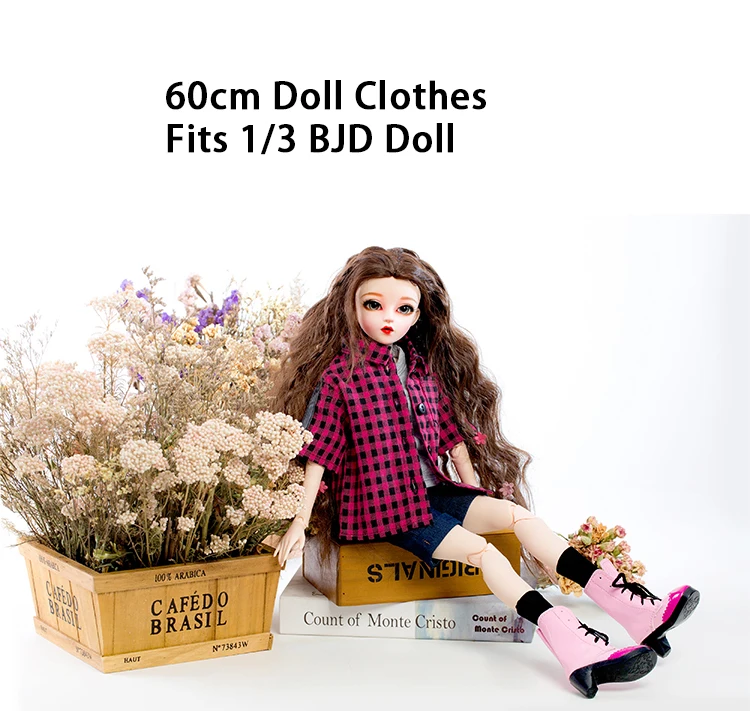 New Arrival 60 Cm Bjd Doll Clothes Fashion Dress Up Make Up Princess