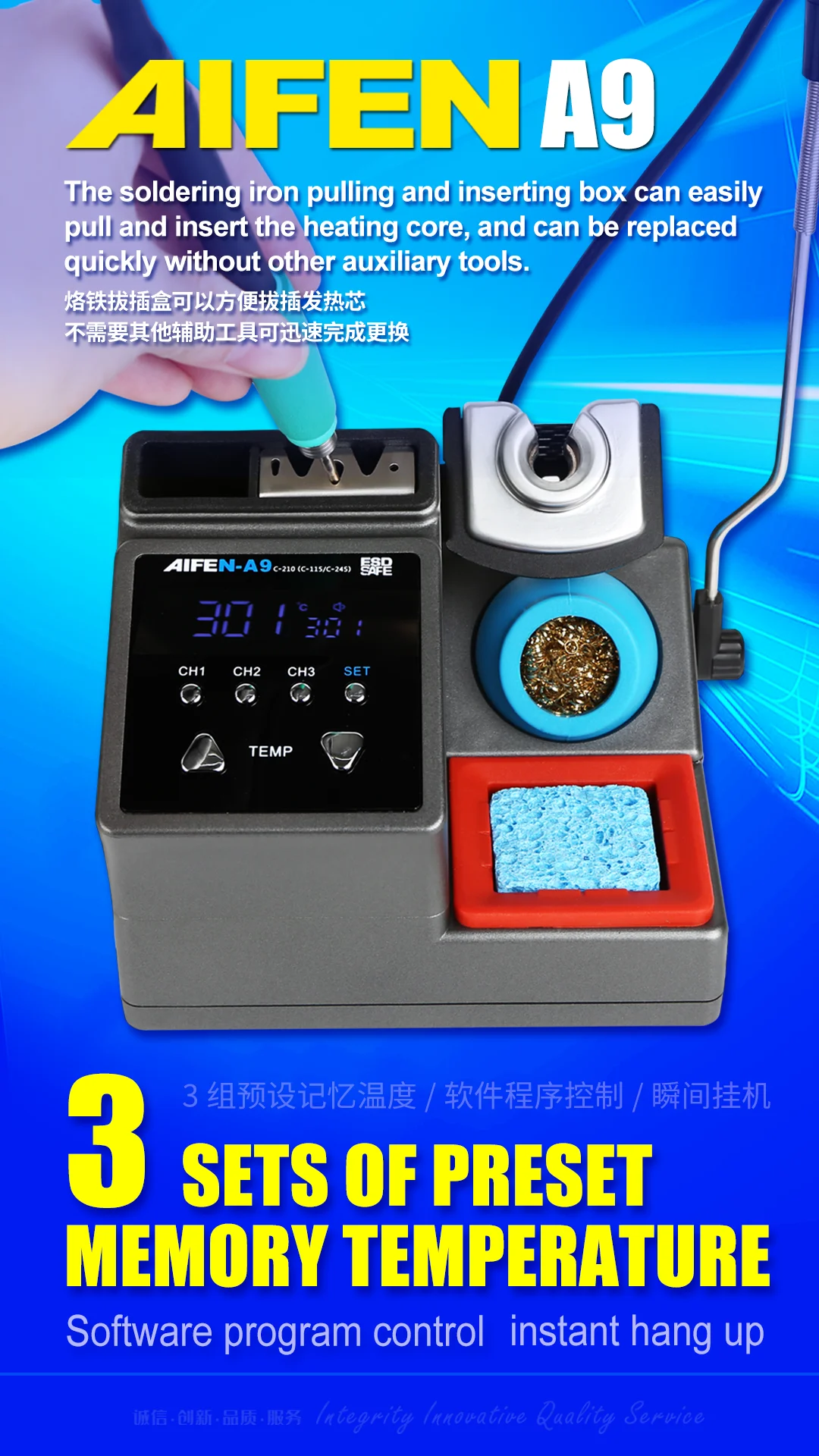 Kaisi AIFEN A9 Soldering statiion soldering iron station for phone repairing