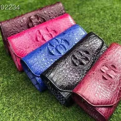 Luxury exotic leather newest model real crocodile clutch bag women wallet classic alligator evening bag for ladies