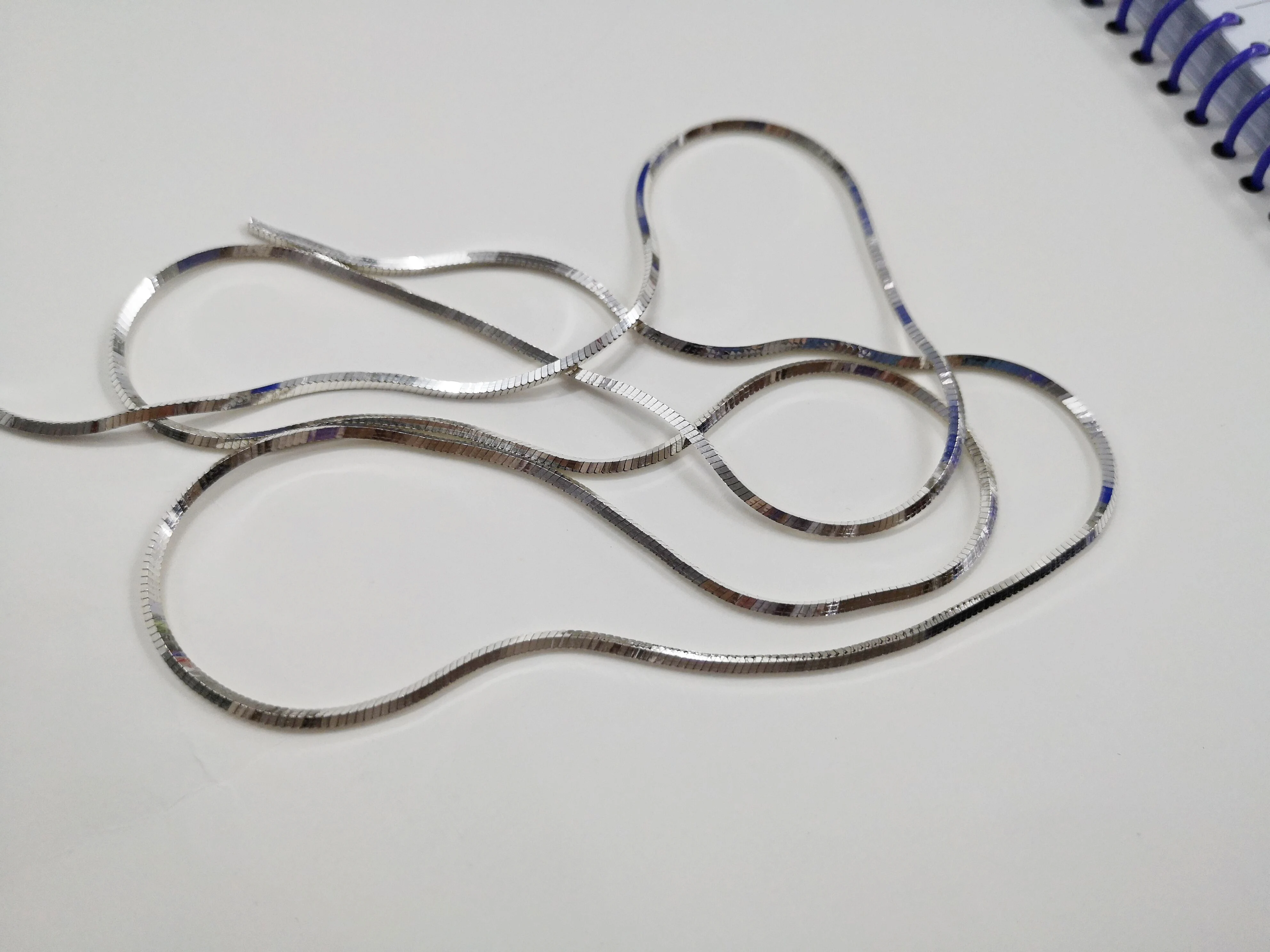 1.5毫米宽方形立方体方形软蛇链