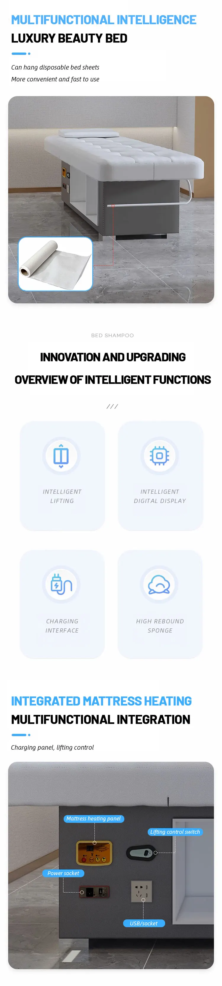 The Best Price Massage Table Heater Heated Electric Height Adjustable