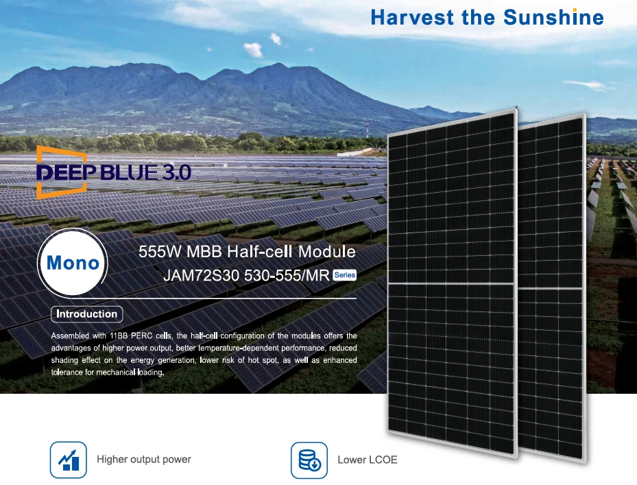 EU Hot Selling JA Solar Panel 550w 545w 500w Panneaux Solaires 555w Half Cells 11BB Solar Modules details