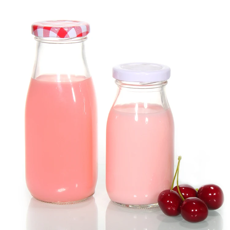 Bottiglia Latte In Vetro 1,18L Con Manico E 2 Tappi – Contenitore Per Frigo, Succo, Acqua - 4