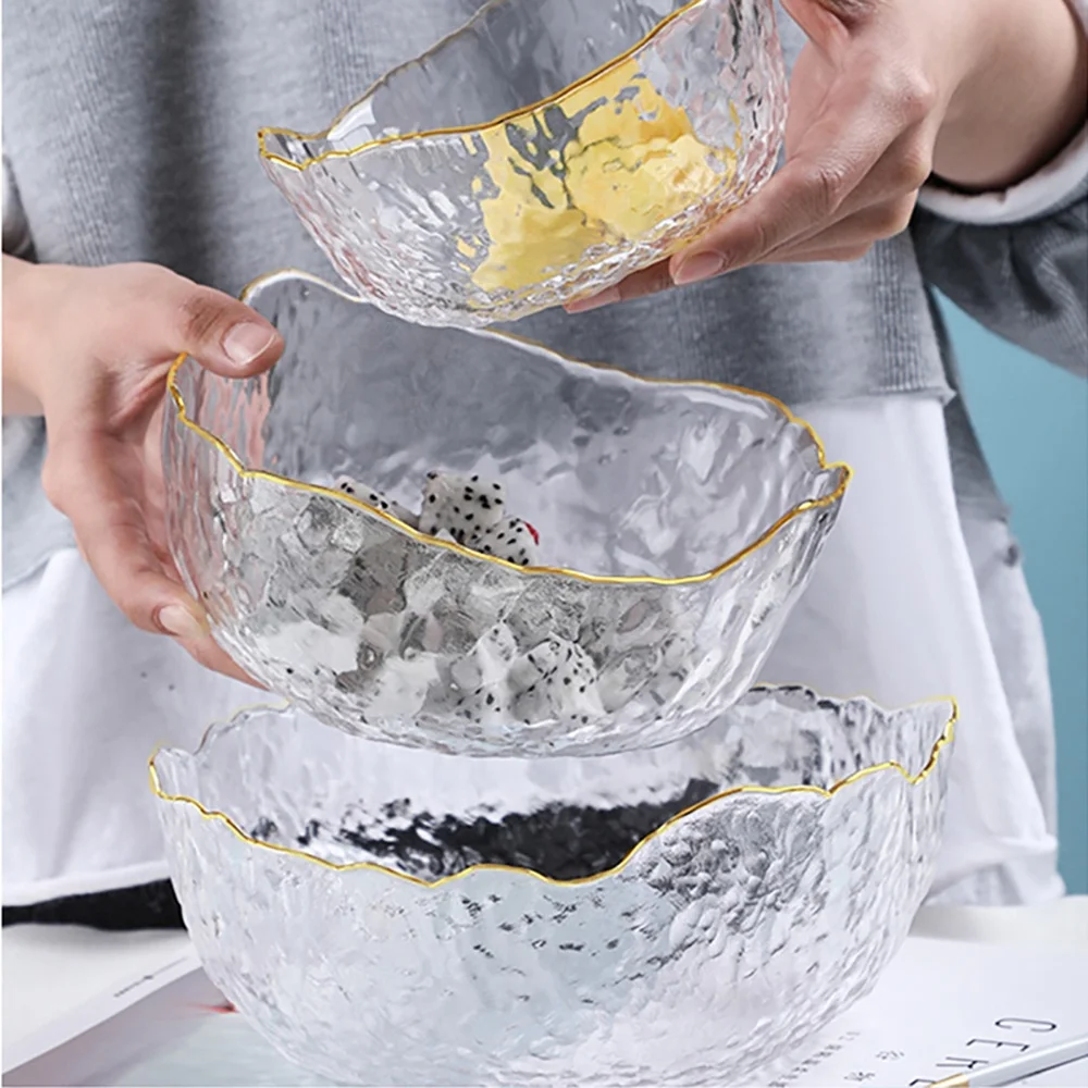 Wholesale Large Fruit Salad Glacier Hammer Texture Big Fancy