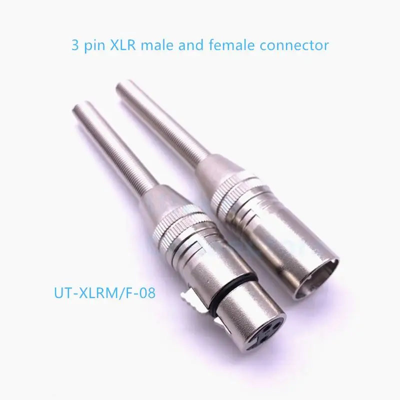 3 Pin Xlr Solder Type Connector Plug Cable Connector For Audio